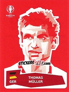 Sticker Thomas Müller - UEFA Euro France 2016 n. DE-TM - Panini