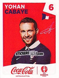 Sticker Yohan Cabaye - UEFA Euro France 2016 n. FR-6 - Panini