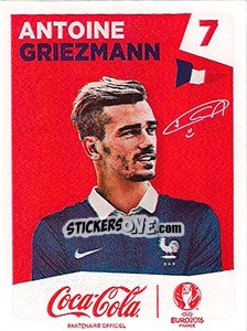 Sticker Antoine Griezmann - UEFA Euro France 2016 n. FR-7 - Panini