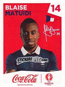 Sticker Blaise Matuidi - UEFA Euro France 2016 - Panini