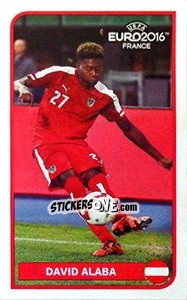 Sticker David Alaba - UEFA Euro France 2016 n. RO-DA - Panini