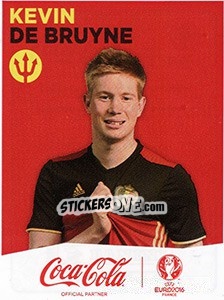 Sticker Kevin De Bruyne - UEFA Euro France 2016 n. H9 - Panini