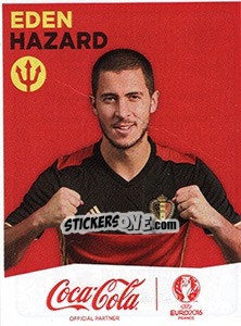 Sticker Eden Hazard - UEFA Euro France 2016 n. H10 - Panini