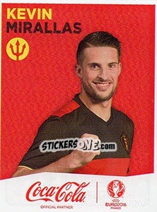 Sticker Kevin Mirallas - UEFA Euro France 2016 n. H14 - Panini