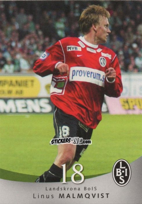 Figurina Linus Malmqvist - The Card Cabinet Allsvenskan Football 2004 n. 107 - Thecardcabinet