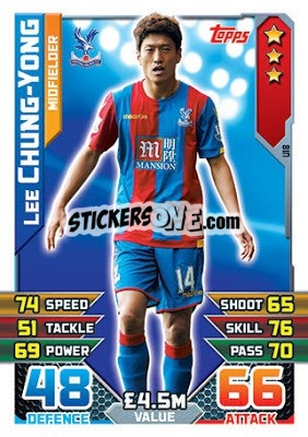 Sticker Lee Chung-Yong - English Premier League 2015-2016. Match Attax Extra - Topps
