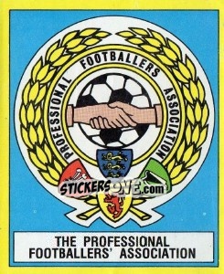 Sticker PFA Badge - UK Football 1987-1988 - Panini