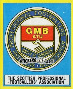 Sticker Scottish PFA Badge - UK Football 1987-1988 n. 4 - Panini