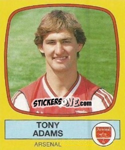 Figurina Tony Adams - UK Football 1987-1988 - Panini