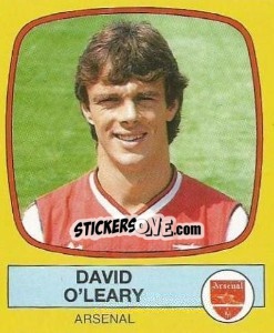Sticker David O'Leary - UK Football 1987-1988 n. 7 - Panini