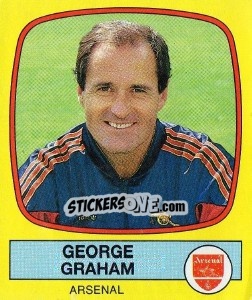 Cromo George Graham - UK Football 1987-1988 - Panini