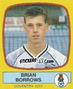 Figurina Brian Borrows - UK Football 1987-1988 - Panini