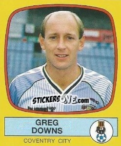 Sticker Greg Downs - UK Football 1987-1988 - Panini