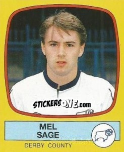 Cromo Mel Sage - UK Football 1987-1988 - Panini