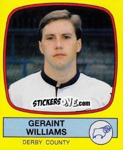 Figurina Geraint Williams - UK Football 1987-1988 - Panini