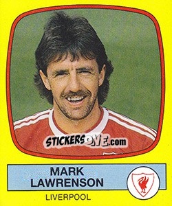 Cromo Mark Lawrenson - UK Football 1987-1988 - Panini