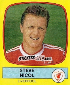 Sticker Steve Nicol - UK Football 1987-1988 n. 105 - Panini