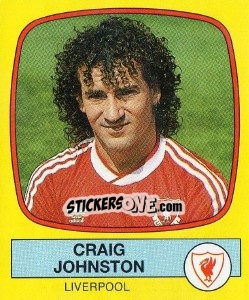 Figurina Craig Johnston - UK Football 1987-1988 n. 107 - Panini