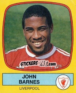 Cromo John Barnes - UK Football 1987-1988 - Panini