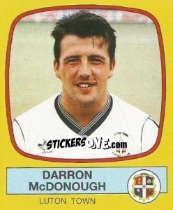 Cromo Darron McDonough - UK Football 1987-1988 - Panini