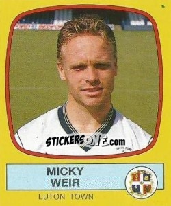Cromo Micky Weir - UK Football 1987-1988 - Panini
