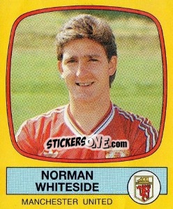 Figurina Norman Whiteside - UK Football 1987-1988 n. 147 - Panini