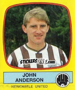 Cromo John Anderson - UK Football 1987-1988 - Panini