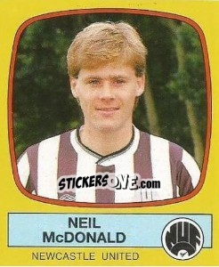 Figurina Neil McDonald - UK Football 1987-1988 - Panini