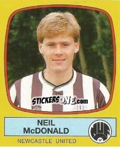 Figurina Neil McDonald - UK Football 1987-1988 n. 160 - Panini