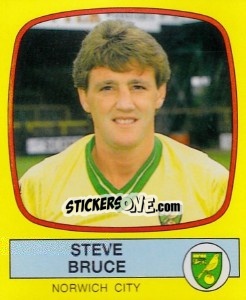 Figurina Steve Bruce - UK Football 1987-1988 n. 166 - Panini