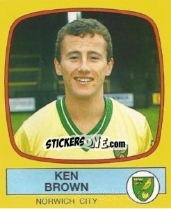 Sticker Ken Brown - UK Football 1987-1988 - Panini