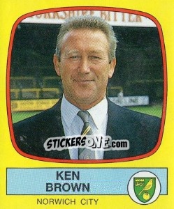 Figurina Ken Brown - UK Football 1987-1988 - Panini
