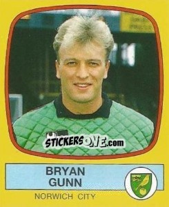 Sticker Bryan Gunn - UK Football 1987-1988 - Panini
