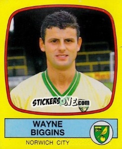 Cromo Wayne Biggins - UK Football 1987-1988 - Panini