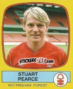 Figurina Stuart Pearce - UK Football 1987-1988 - Panini