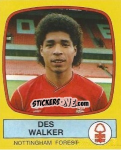 Sticker Des Walker - UK Football 1987-1988 n. 184 - Panini