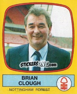 Figurina Brian Clough - UK Football 1987-1988 - Panini