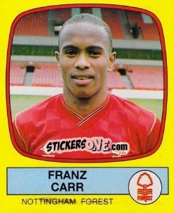 Sticker Franz Carr - UK Football 1987-1988 - Panini