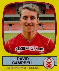 Cromo David Campbell - UK Football 1987-1988 - Panini