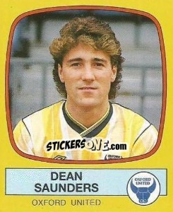 Figurina Dean Saunders - UK Football 1987-1988 - Panini