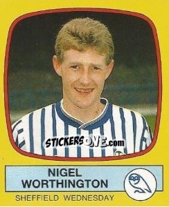Figurina Nigel Worthington - UK Football 1987-1988 - Panini