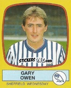 Sticker Gary Owen - UK Football 1987-1988 - Panini