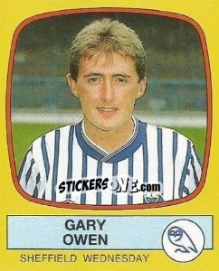 Cromo Gary Owen - UK Football 1987-1988 n. 255 - Panini