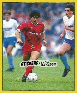 Sticker Diego Maradona - UK Football 1987-1988 n. 283 - Panini
