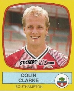 Sticker Colin Clarke - UK Football 1987-1988 n. 307 - Panini