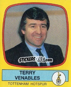 Sticker Terry Venables - UK Football 1987-1988 - Panini