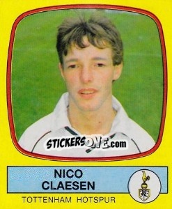 Cromo Nico Claesen - UK Football 1987-1988 - Panini