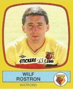 Figurina Wilf Rostron - UK Football 1987-1988 - Panini