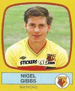Sticker Nigel Gibbs - UK Football 1987-1988 n. 333 - Panini
