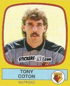Sticker Tony Coton - UK Football 1987-1988 n. 335 - Panini